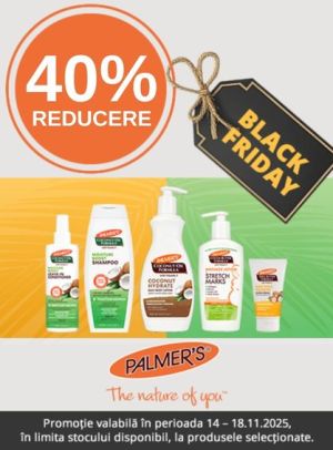 Black Friday cu reducere 40% la Palmer's