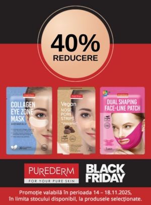 Black Friday cu reducere 40% la Purederm
