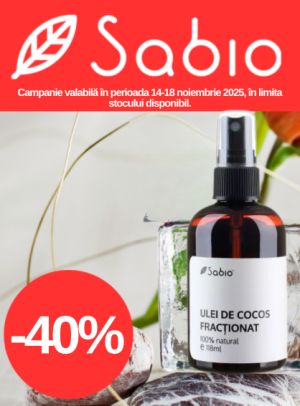 Black Friday cu reducere 40% la Sabio