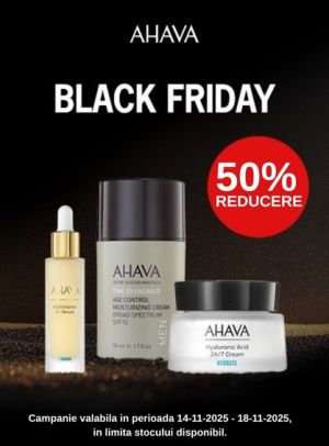 Black Friday cu reducere 50% la Ahava