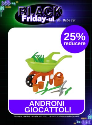 Black Friday cu reducere de 25% la Androni Giocattoli