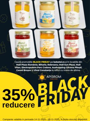 Black Friday cu reducere de 35% la Apisrom