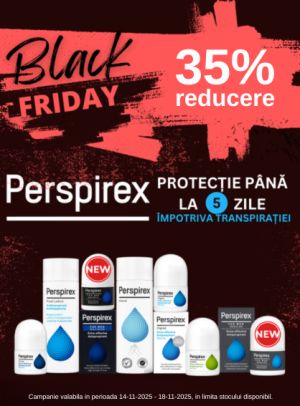 Black Friday cu reducere de 35% la Perspirex