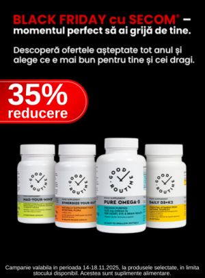 Black Friday cu reducere de 35% la Secom Good Routine