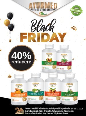 Black Friday cu reducere de 40% la Ayurmed