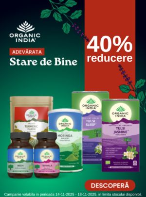Black Friday cu reducere de 40% la Organic India