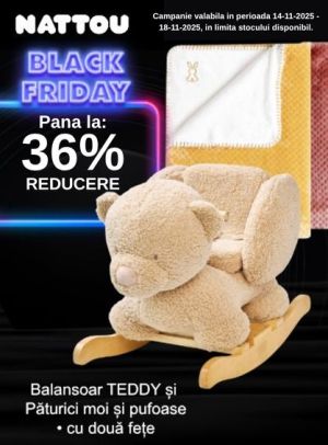 Black Friday cu reducere de pana la 36% la Nattou