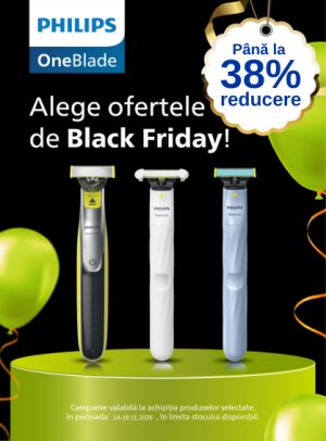 Black Friday cu reducere de pana la 38% la Philips One Blade