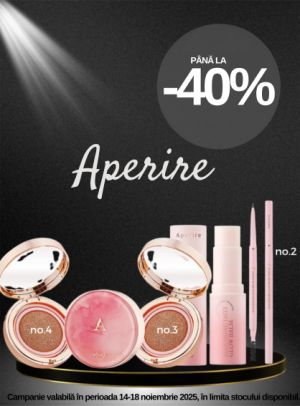 Black Friday cu reducere de pana la 40% la Aperire