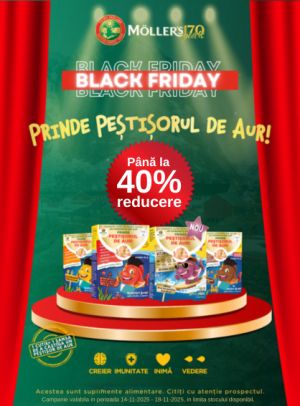 Black Friday cu reducere de pana la 40% la Moller's