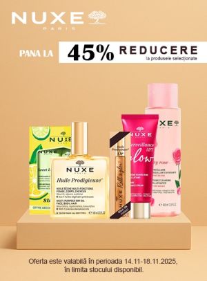 Black Friday cu reducere de pana la 45% la Nuxe