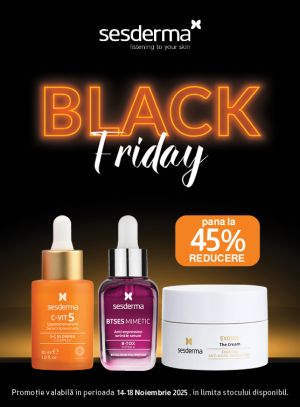 Black Friday cu reducere de pana la 45% la Sesderma