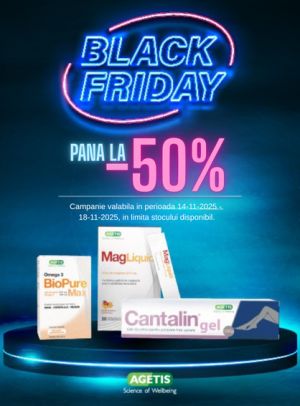 Black Friday cu reducere de pana la 50% la Agetis