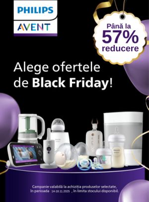 Black Friday cu reducere de pana la 57% la Philips Avent