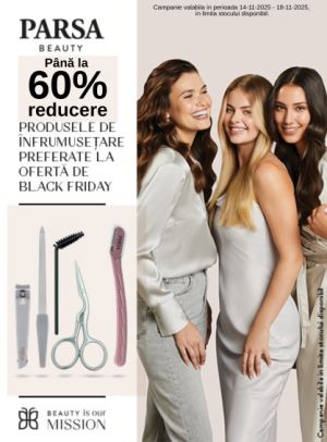 Black Friday cu reducere de pana la 60% la Parsa