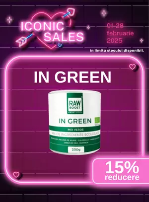 Iconic Sales cu 15% reducere la In Green