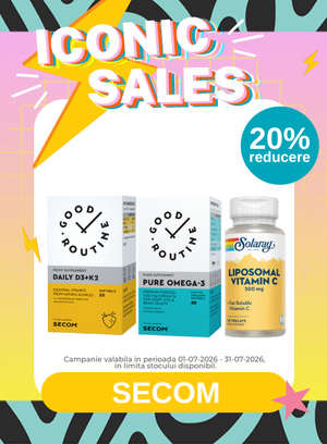 Iconic Sales cu 20% reducere la Good Routine si Solaray - Secom