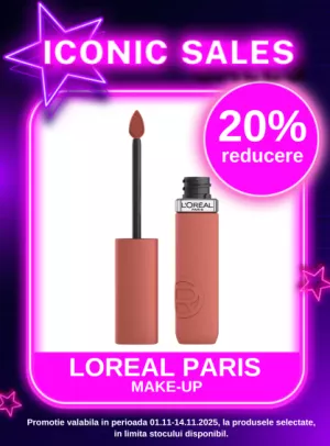 Iconic Sales cu 20% reducere la Loreal Paris Make-Up