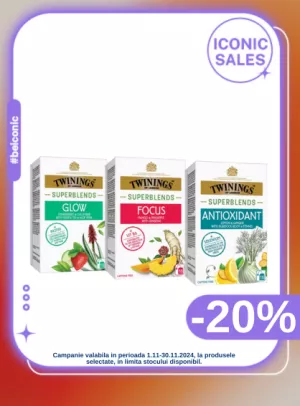 Iconic Sales cu 20% reducere la Twinings