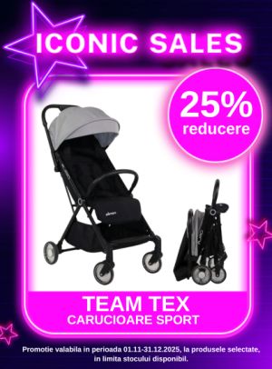 Iconic Sales cu 25% reducere la Carucioare Team Tex
