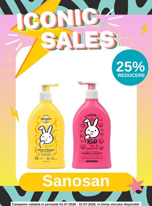 Iconic Sales cu 25% reducere la Sanosan