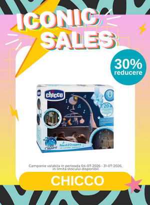 Iconic Sales cu 30% reducere la Chicco