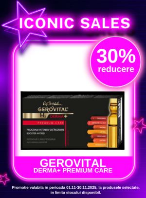 Iconic Sales cu 30% reducere la Gerovital H3 Derma Premium Care
