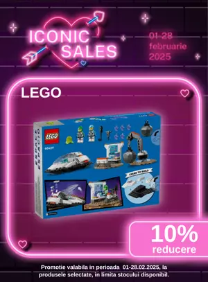 Iconic Sales cu reducere 10% la Lego