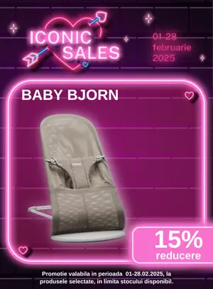 Iconic Sales cu reducere 15% la BabyBjorn