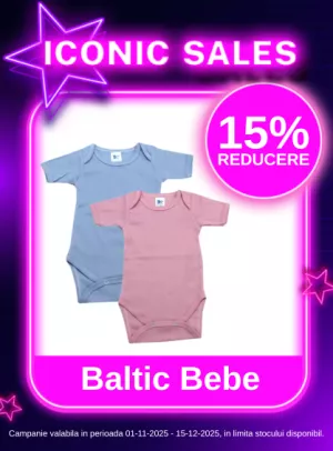 Iconic Sales cu reducere 15% la Baltic Bebe