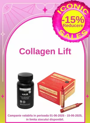 Iconic Sales cu reducere 15% la Collagen Lift