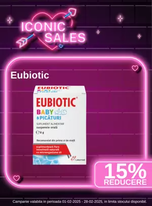 Iconic Sales cu reducere 15% la Eubiotic