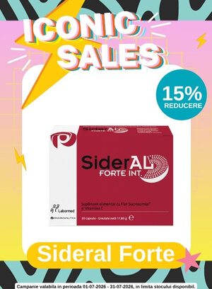 Iconic Sales cu reducere 15% la Sideral Forte