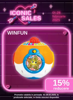 Iconic Sales cu reducere 15% la Winfun