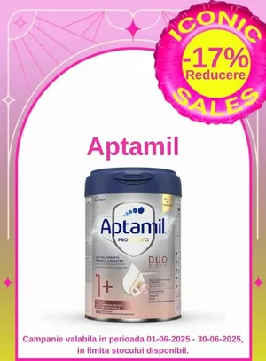 Iconic Sales cu reducere 17% la Aptamil