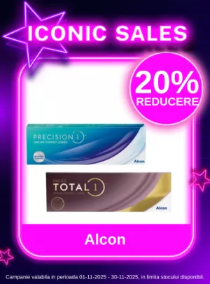 Iconic Sales cu reducere 20% la Alcon