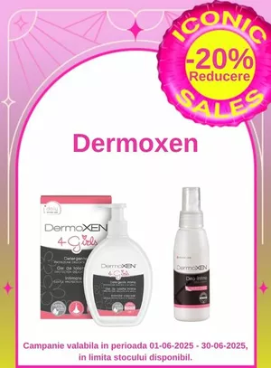 Iconic Sales cu reducere 20% la Dermoxen