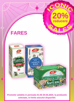 Iconic Sales cu reducere 20% la Fares