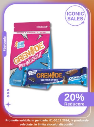 Iconic Sales cu reducere 20% la Grenade