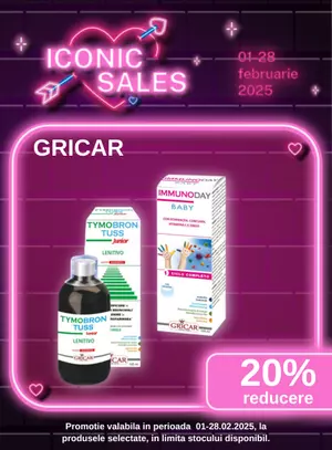 Iconic Sales cu reducere 20% la Gricar