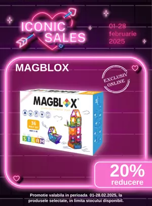 Iconic Sales cu reducere 20% la Magblox