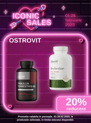 Iconic Sales cu reducere 20% la Ostrovit