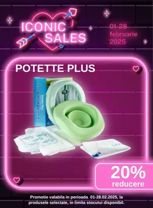 Iconic Sales cu reducere 20% la Potette Plus