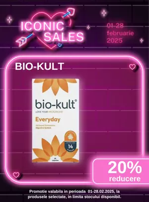 Iconic Sales cu reducere 20% la Bio-Kult