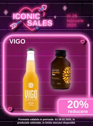 Iconic Sales cu reducere 20% la Vigo