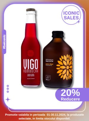 Iconic Sales cu reducere 20% la Vigo Kombucha