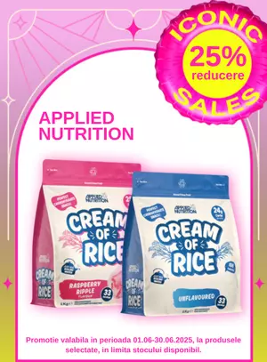 Iconic Sales cu reducere 25% la Applied Nutrition