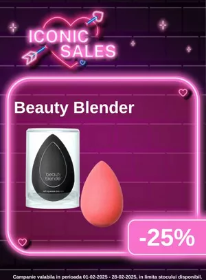 Iconic Sales cu reducere 25% la Beauty Blender