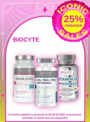 Iconic Sales cu reducere 25% la Biocyte