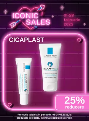 Iconic Sales cu reducere 25% la Cicaplast